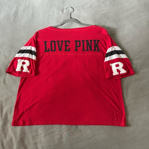 PINK Rutgers Crop Top - Picture 3 of 6